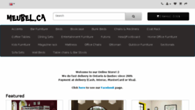 What Meubel.ca website looked like in 2017 (7 years ago)
