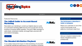 What Marketingtopics.com website looked like in 2017 (7 years ago)