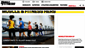 What Muscleandfitnesshers.com website looked like in 2017 (7 years ago)