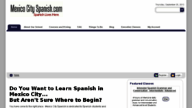 What Mexico-city-spanish.com website looked like in 2017 (7 years ago)