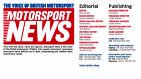 What Motorsport-news.co.uk website looked like in 2017 (7 years ago)