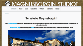 What Magnusborg.fi website looked like in 2017 (7 years ago)