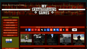 What Myskateboardinggames.com website looked like in 2017 (8 years ago)