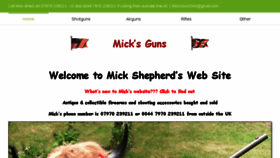 What Micksguns.com website looked like in 2017 (7 years ago)