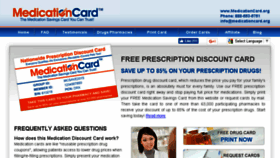 What Medicationcard.org website looked like in 2017 (7 years ago)