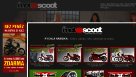What Motoscoot.cz website looked like in 2017 (7 years ago)