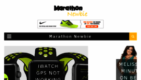 What Marathonnewbie.com website looked like in 2017 (7 years ago)