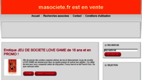 What Masociete.fr website looked like in 2017 (7 years ago)