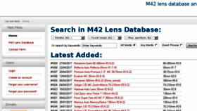 What M42lens.com website looked like in 2017 (7 years ago)