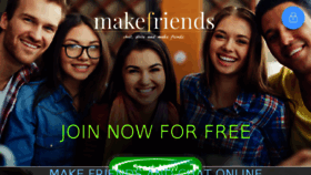 What Makefriends.co.uk website looked like in 2017 (7 years ago)