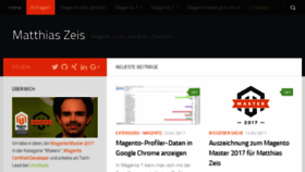 What Matthias-zeis.com website looked like in 2017 (6 years ago)