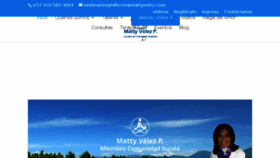What Mattyvelez.com website looked like in 2017 (8 years ago)