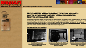 What Moplast.ch website looked like in 2017 (7 years ago)