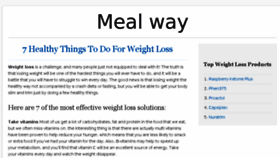 What Mealway.com website looked like in 2017 (7 years ago)