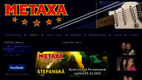 What Metaxa-music.cz website looked like in 2017 (6 years ago)