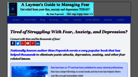 What Managingfear.com website looked like in 2017 (7 years ago)