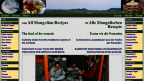 What Mongolfood.info website looked like in 2017 (6 years ago)