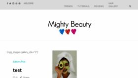 What Mightybeauty.com website looked like in 2017 (7 years ago)
