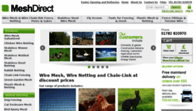 What Meshdirect.co.uk website looked like in 2017 (6 years ago)