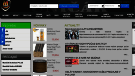 What Municak.sk website looked like in 2017 (7 years ago)