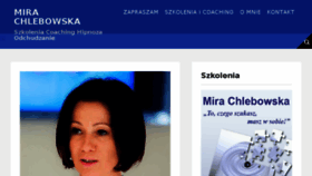 What Mirachlebowska.pl website looked like in 2017 (7 years ago)