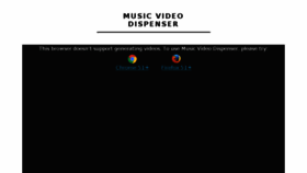 What Musicvideodispenser.com website looked like in 2017 (7 years ago)