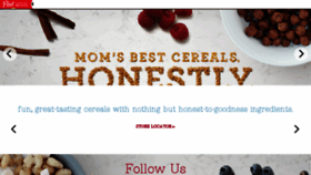 What Momsbestcereals.com website looked like in 2017 (7 years ago)