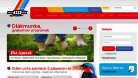 What Minddiak.hu website looked like in 2017 (7 years ago)