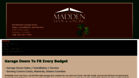 What Maddendoor.com website looked like in 2017 (7 years ago)