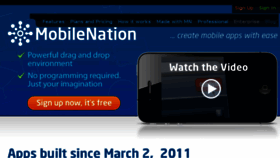 What Mobilenationhq.com website looked like in 2017 (7 years ago)
