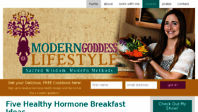 What Moderngoddesslifestyle.com website looked like in 2017 (7 years ago)
