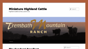 What Minihighlandcattle.com website looked like in 2017 (7 years ago)