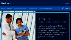 What Medtronic.eu website looked like in 2017 (7 years ago)