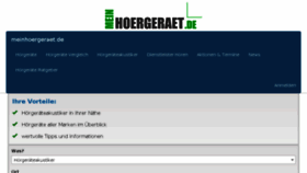 What Meinhoergeraet.de website looked like in 2017 (7 years ago)