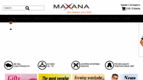 What Maxana.com website looked like in 2017 (7 years ago)