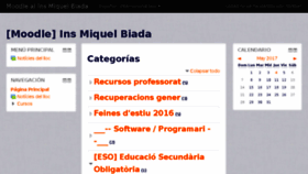 What Moodle.biada.org website looked like in 2017 (7 years ago)