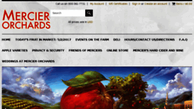 What Mercier-orchards.com website looked like in 2017 (7 years ago)