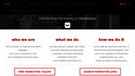 What Marketing-talent.co.uk website looked like in 2017 (7 years ago)