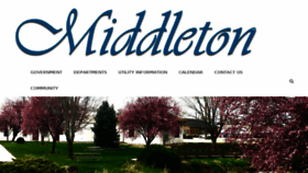 What Middleton.id.gov website looked like in 2017 (7 years ago)