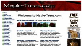 What Maple-trees.com website looked like in 2017 (7 years ago)