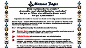 What Masonicpages.com website looked like in 2017 (6 years ago)