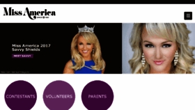 What Missamerica.com website looked like in 2017 (7 years ago)