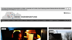 What Meine-anzeigenzeitung.de website looked like in 2017 (7 years ago)