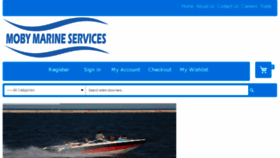 What Mobymarine.com.au website looked like in 2017 (6 years ago)