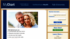 What Mychart.ynhhs.org website looked like in 2017 (7 years ago)