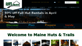 What Mainehuts.org website looked like in 2017 (6 years ago)