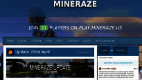 What Mineraze.us website looked like in 2017 (7 years ago)