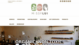 What Missylui.com.au website looked like in 2017 (7 years ago)