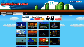 What Mariogames.com website looked like in 2017 (6 years ago)