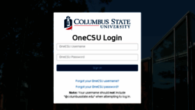 What Mycsu.columbusstate.edu website looked like in 2017 (6 years ago)